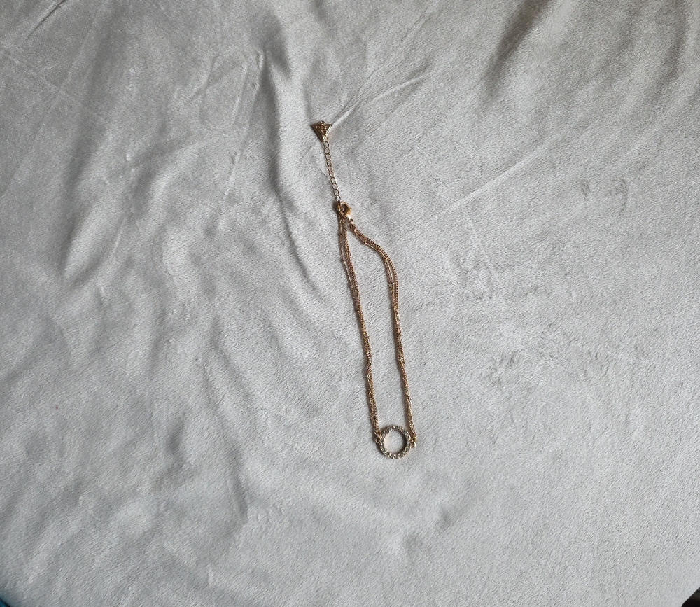 Guess Two-Tone Circular Pendant Necklace